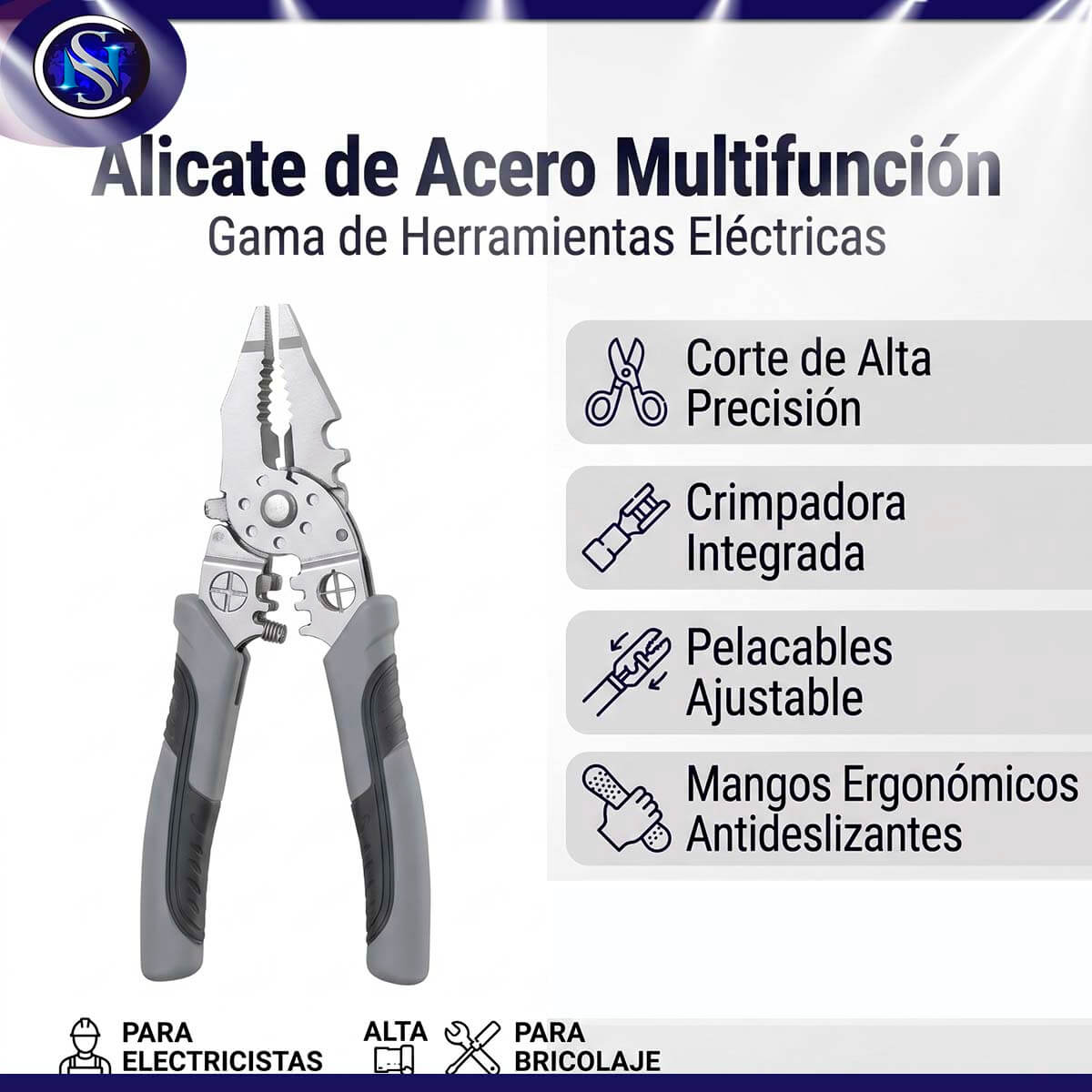 Alicate Acero Multifuncional