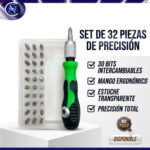 Juego de 32 piezas de destornilladores